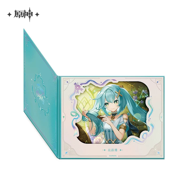 Official Genshin Impact Fated Day Character Fold-Out Window Shikishi