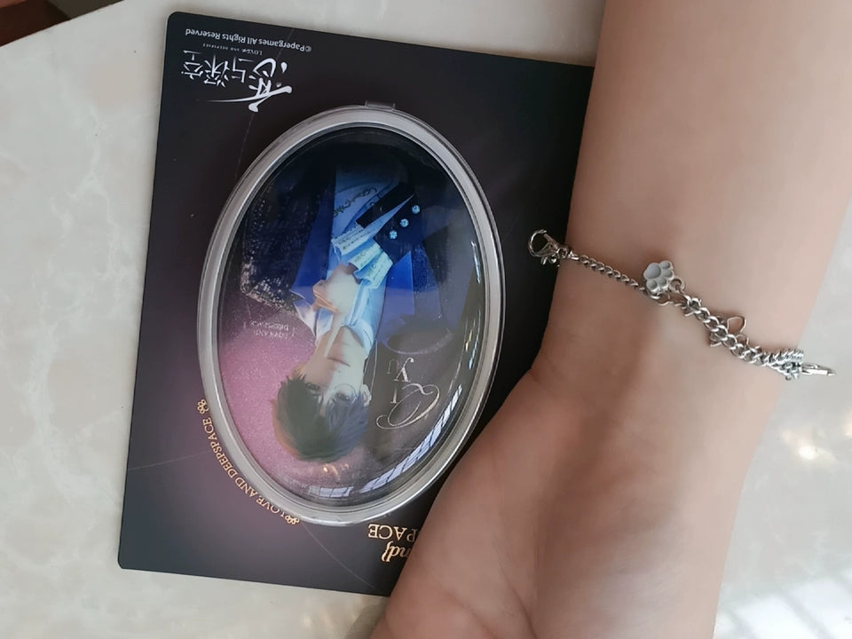 Official Love and Deepspace Meow Tour Oval Chain Badge