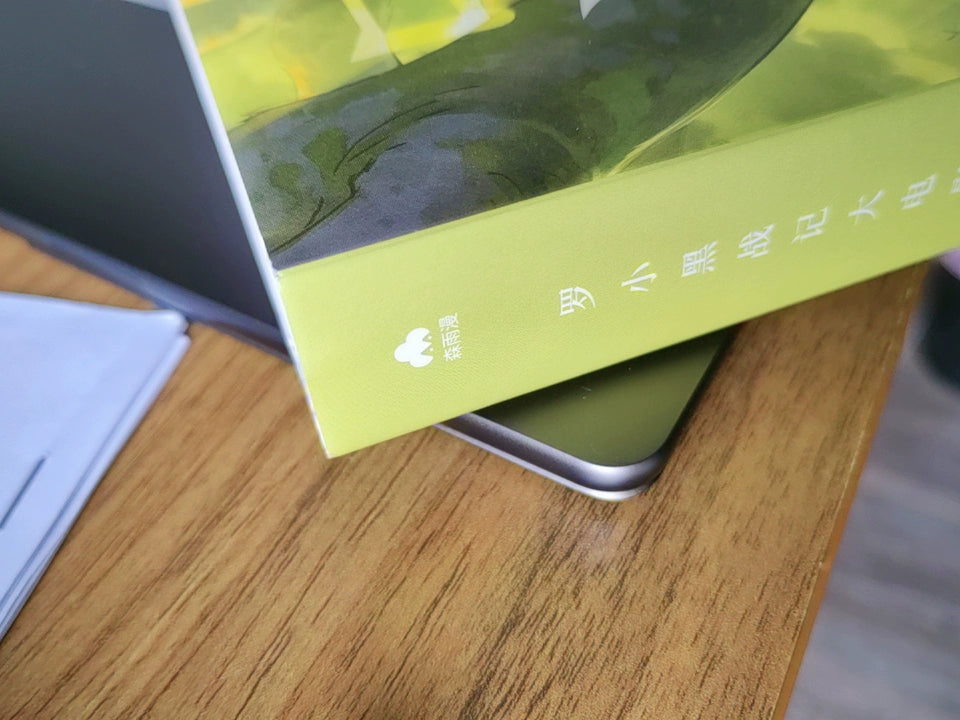 The Legend of Hei movie art setting book open beside a phone on a wooden table