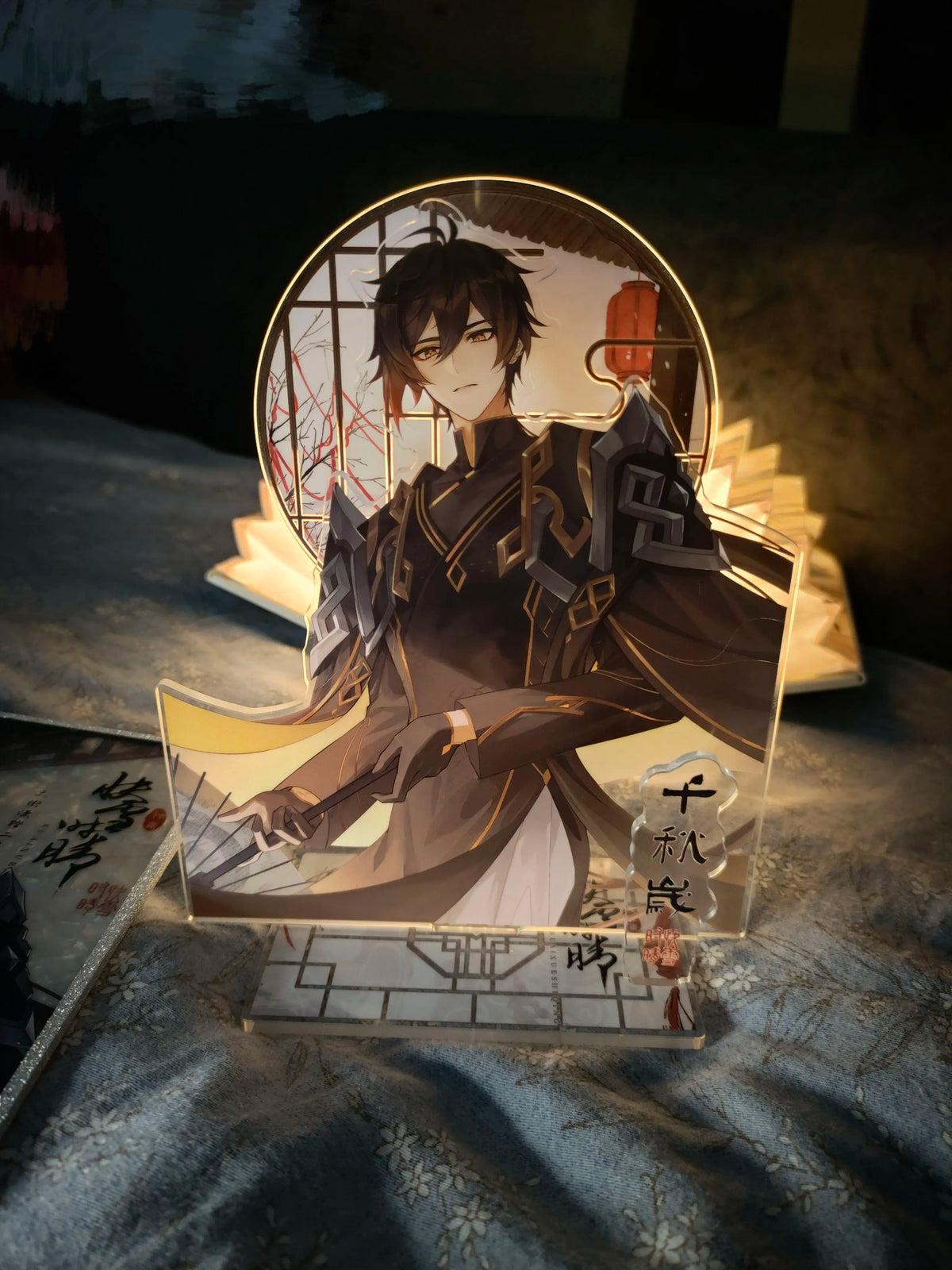 Genshin Impact Fan-Made Zhongli Clear Skies Acrylic Art Board & Stand