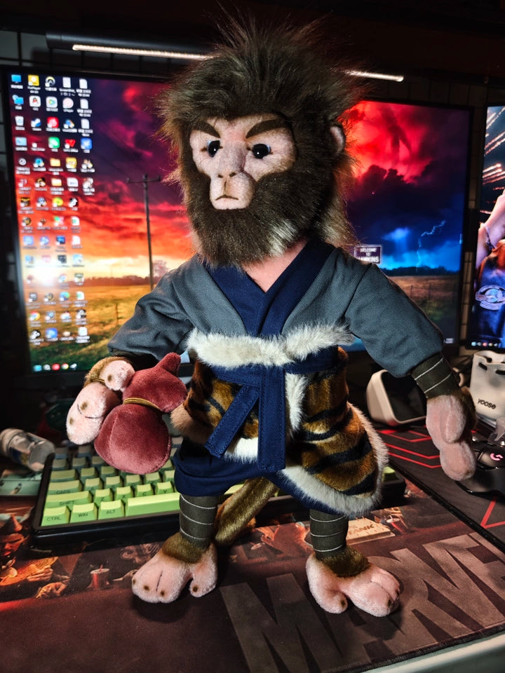 Official Black Myth: Wukong The Destined One Poseable Plush Toy with Movable Arms and Tail