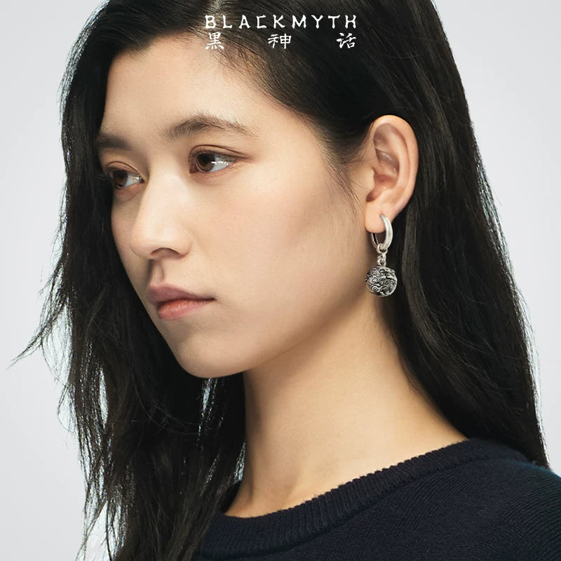 Official Black Myth: Wukong Da Xi Silver-Tone Drop Earrings with 925 Sterling Silver Posts