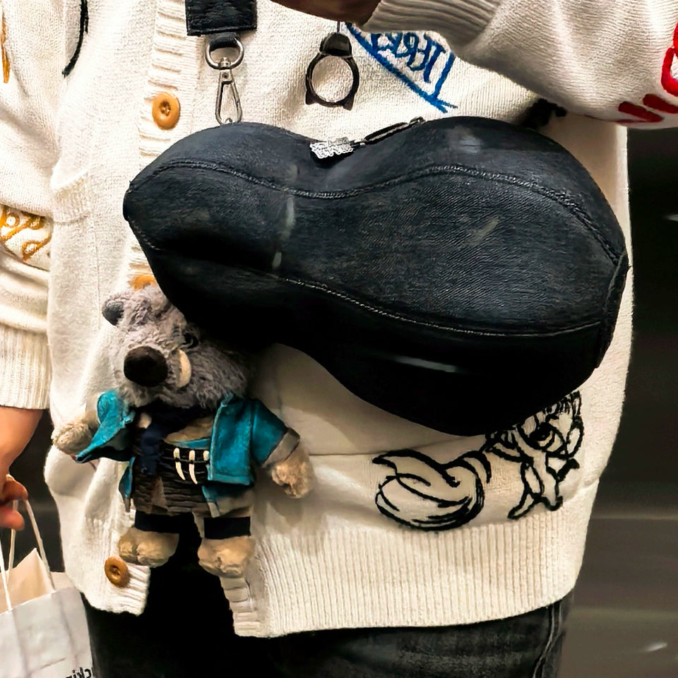 Official Black Myth: Wukong Gourd-Shaped Denim Crossbody Bag