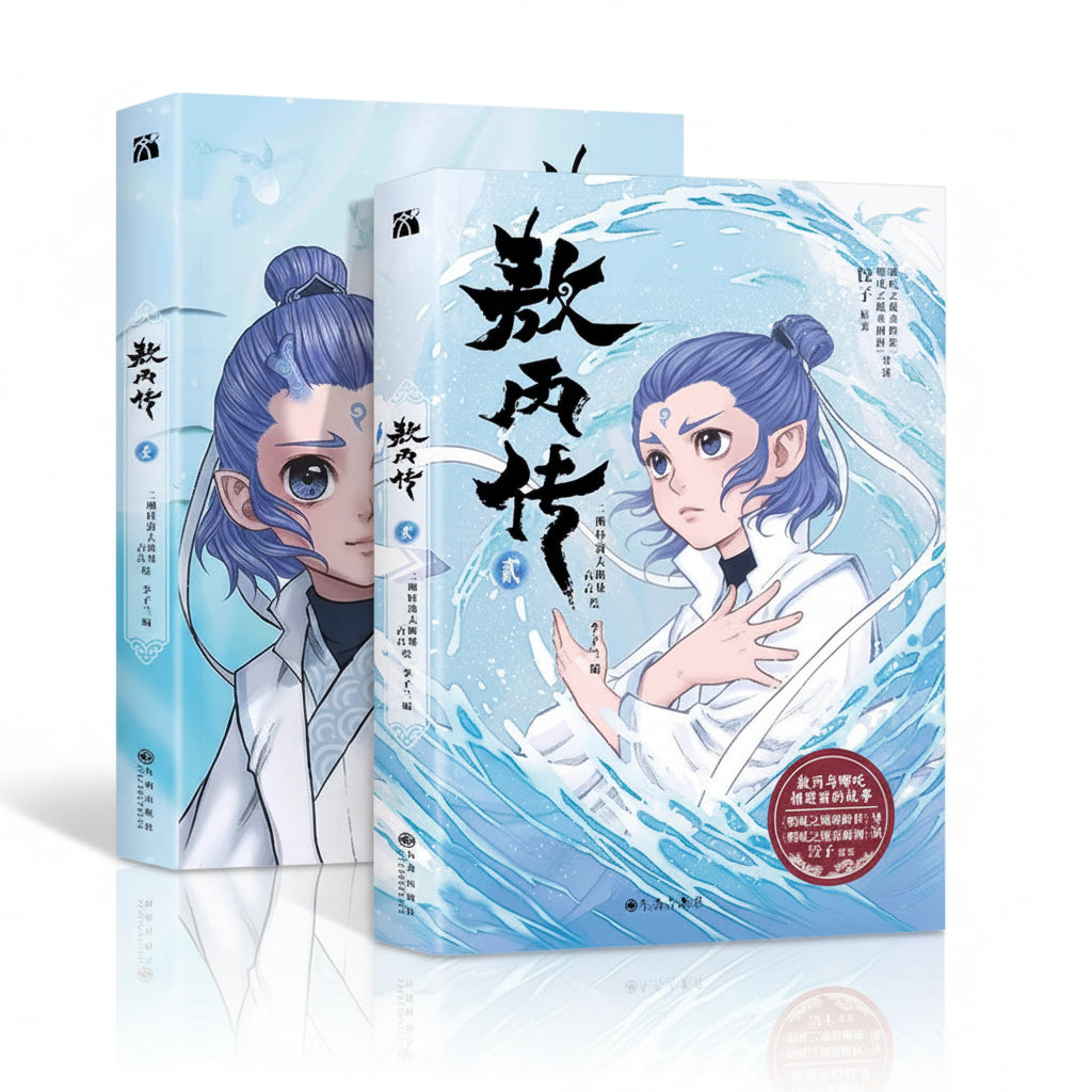 Ne Zha Ao Bing prequel comics two icy blue cover designs