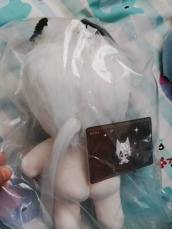 Genshin Impact Fan-Made Arlecchino 20 cm Cotton Plush Doll with Skeleton
