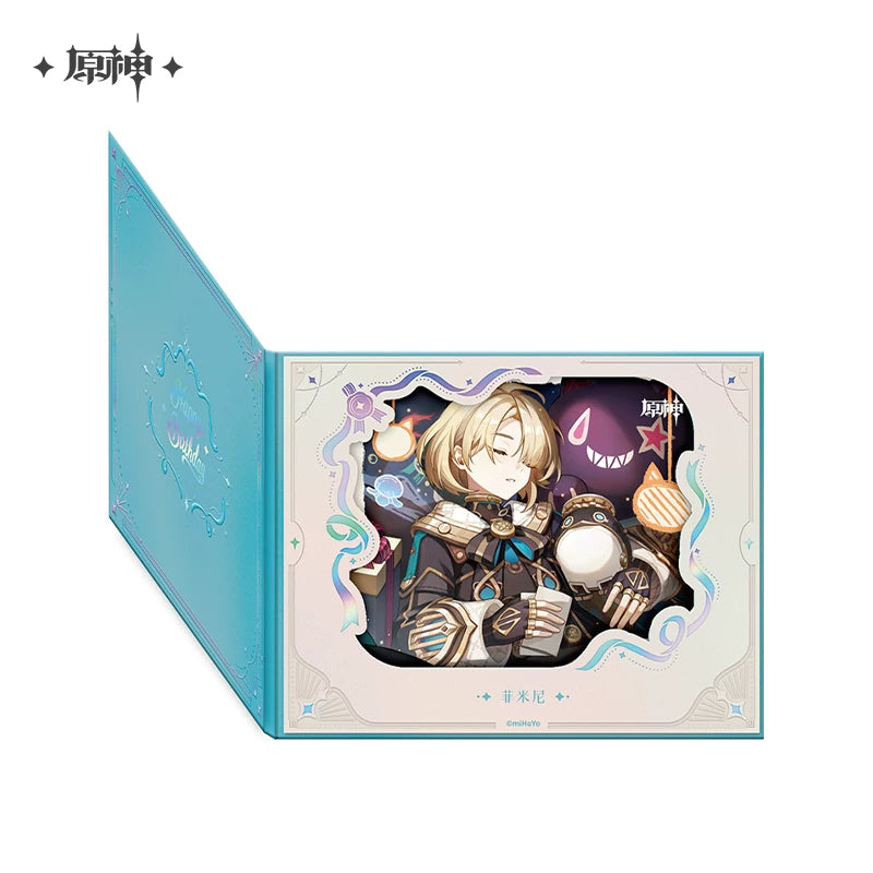 Official Genshin Impact Fated Day Character Fold-Out Window Shikishi