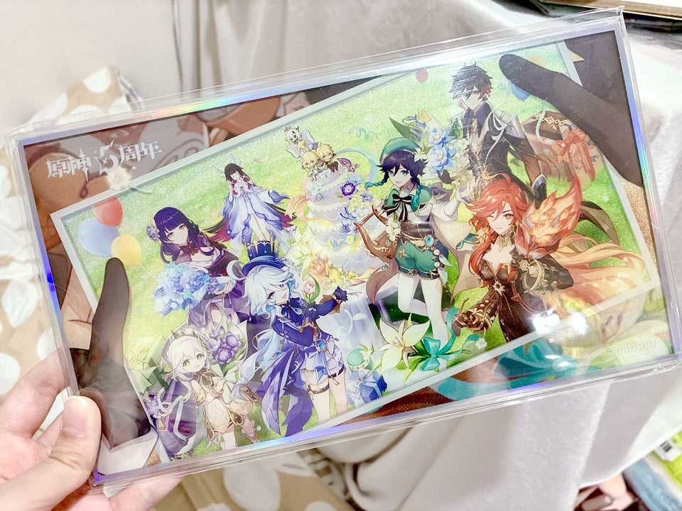 Official Genshin Impact Anniversary Celebration Acrylic Shikishi
