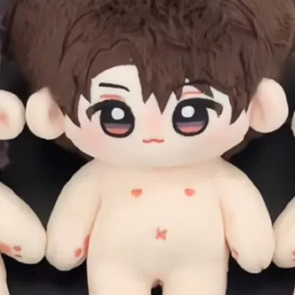 Love and Deepspace bare plush doll brown hair and dark eyes