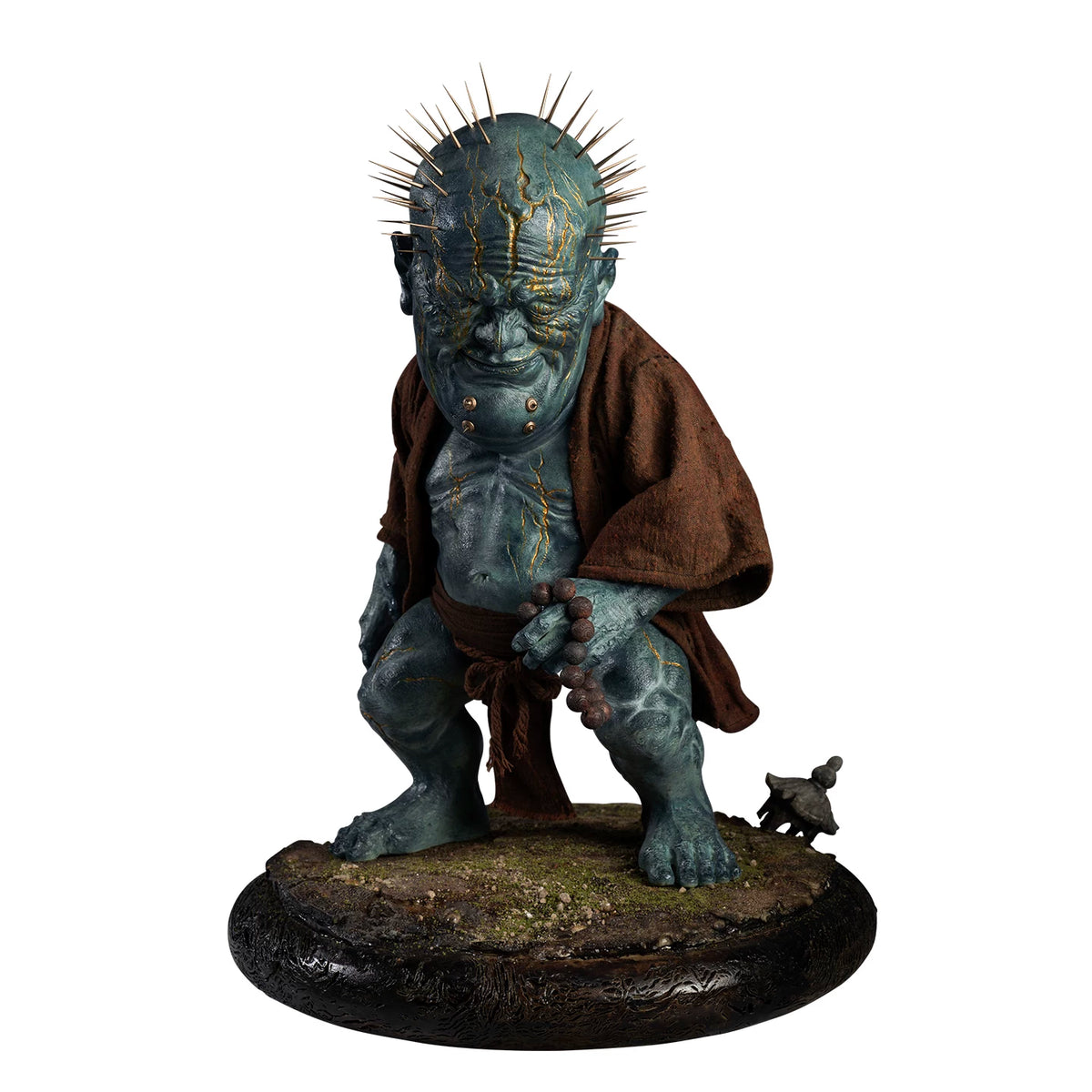 Black Myth: Wukong Wandering Wight 1/4 scale collectible figure crouching with prayer beads, white background