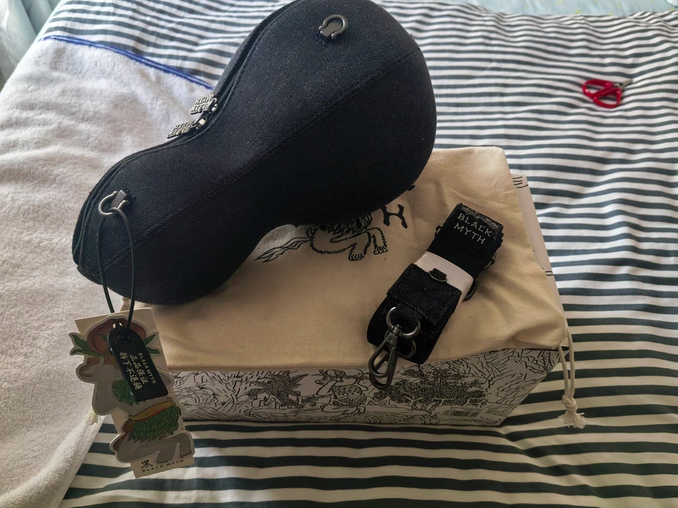 Official Black Myth: Wukong Gourd-Shaped Denim Crossbody Bag