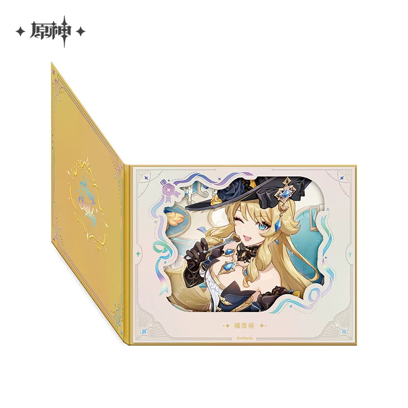 Official Genshin Impact Fated Day Character Fold-Out Window Shikishi