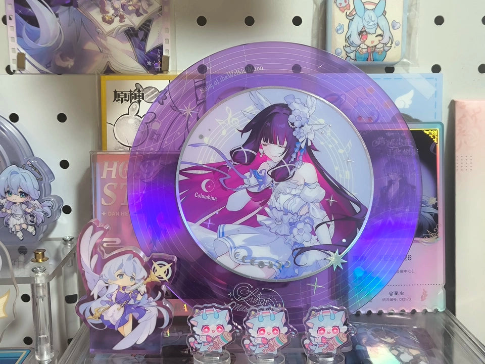 Genshin Impact Fan-Made Moonlit Melody Acrylic Stand & NFC Disc Collection