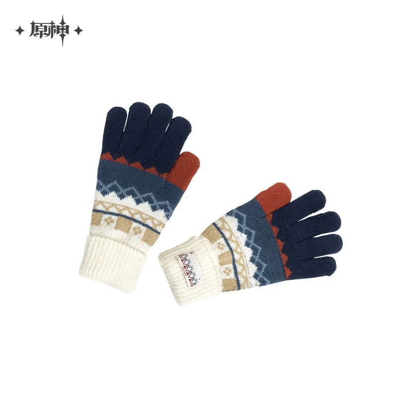 Official Genshin Impact Alyosha Themed Hooded Shawl Blanket & Knitted Gloves