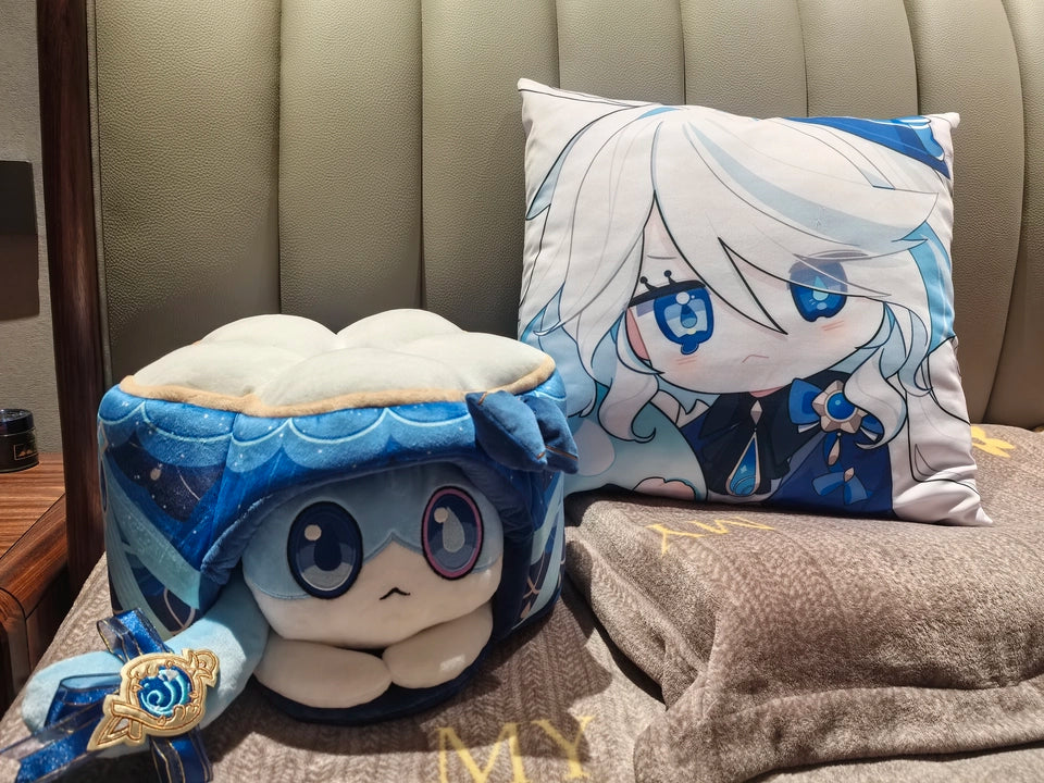 Genshin Impact Fan-Made Furina Cat Cake Plush