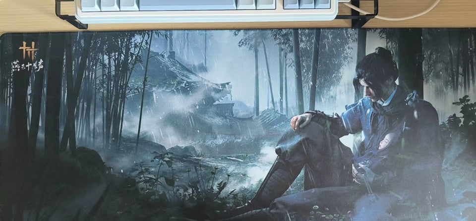 Official Where Winds Meet Black Gold or Bamboo Desk Mat