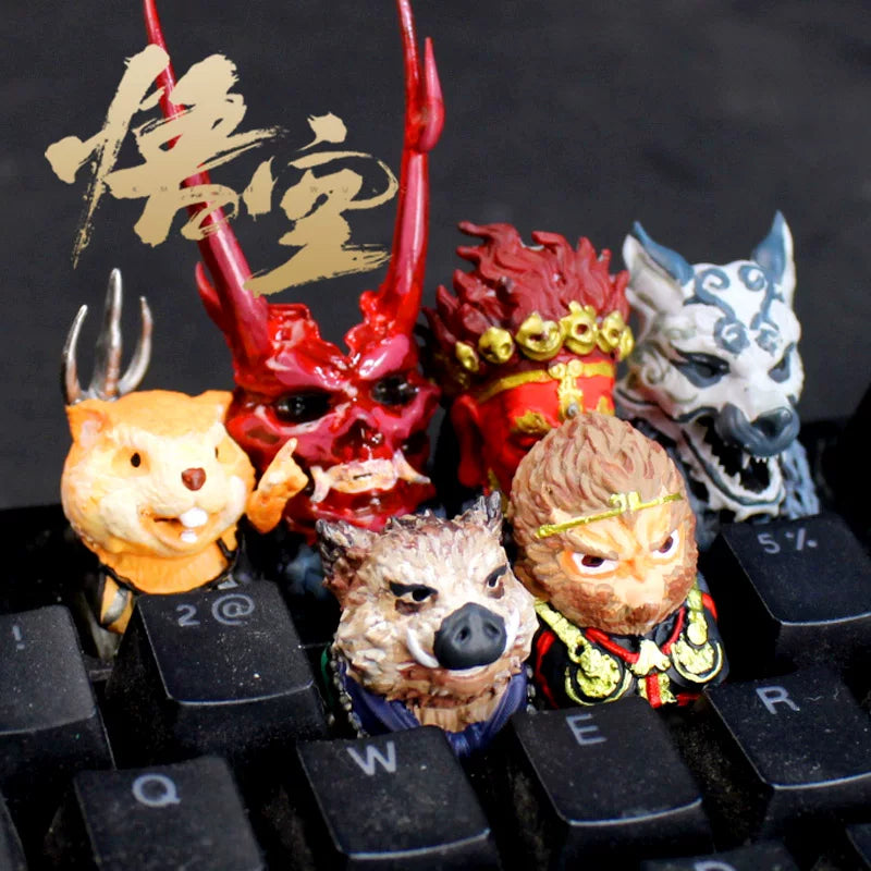 黑神话悟空个性键帽黑猴周边客制化创意机械键盘单个颗3D树脂键帽