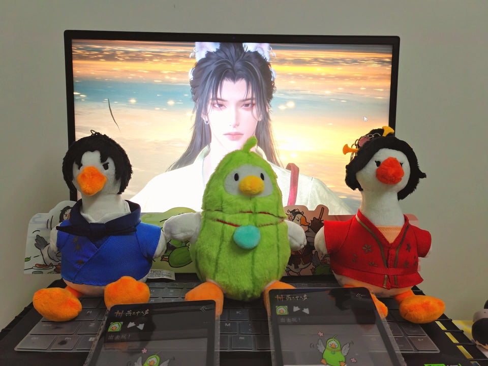 Official Where Winds Meet Spring Goose Trio Plush Charms