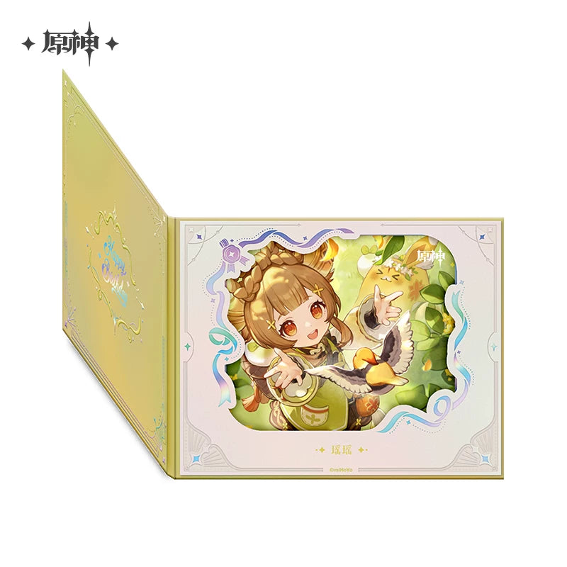 Official Genshin Impact Fated Day 2025 Fold-Out Window Shikishi