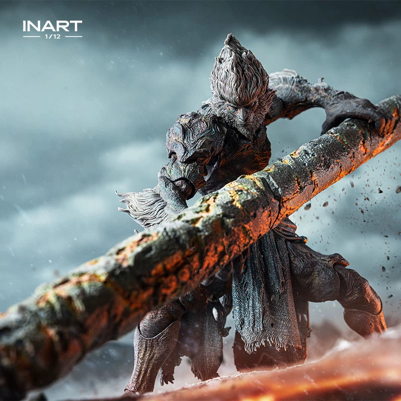 Stone Monkey wielding the giant stone pillar