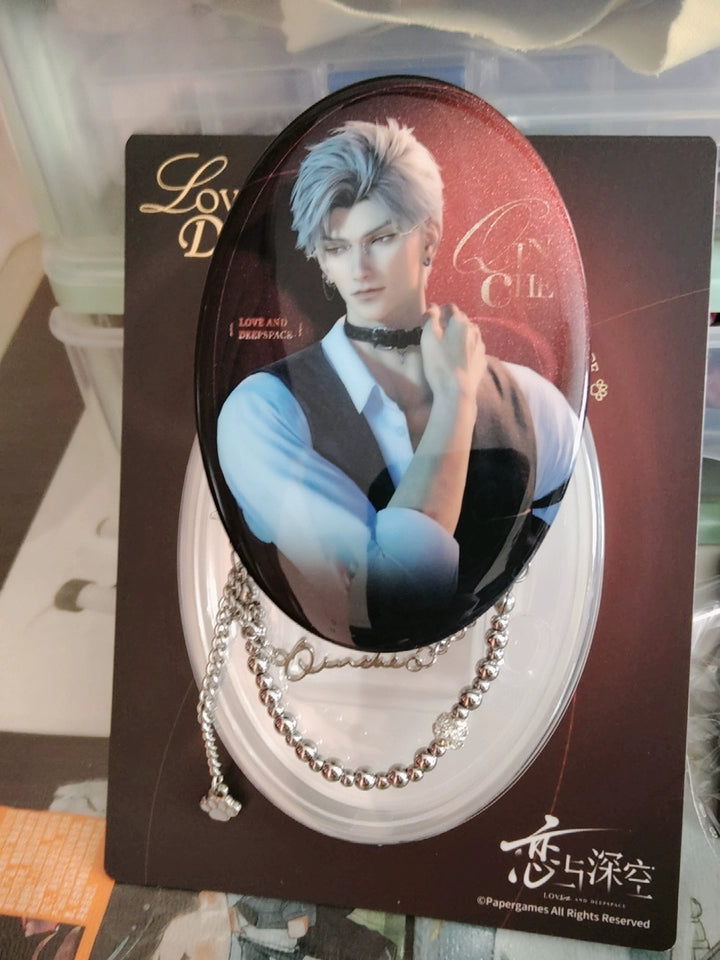 Official Love and Deepspace Meow Tour Oval Chain Badge