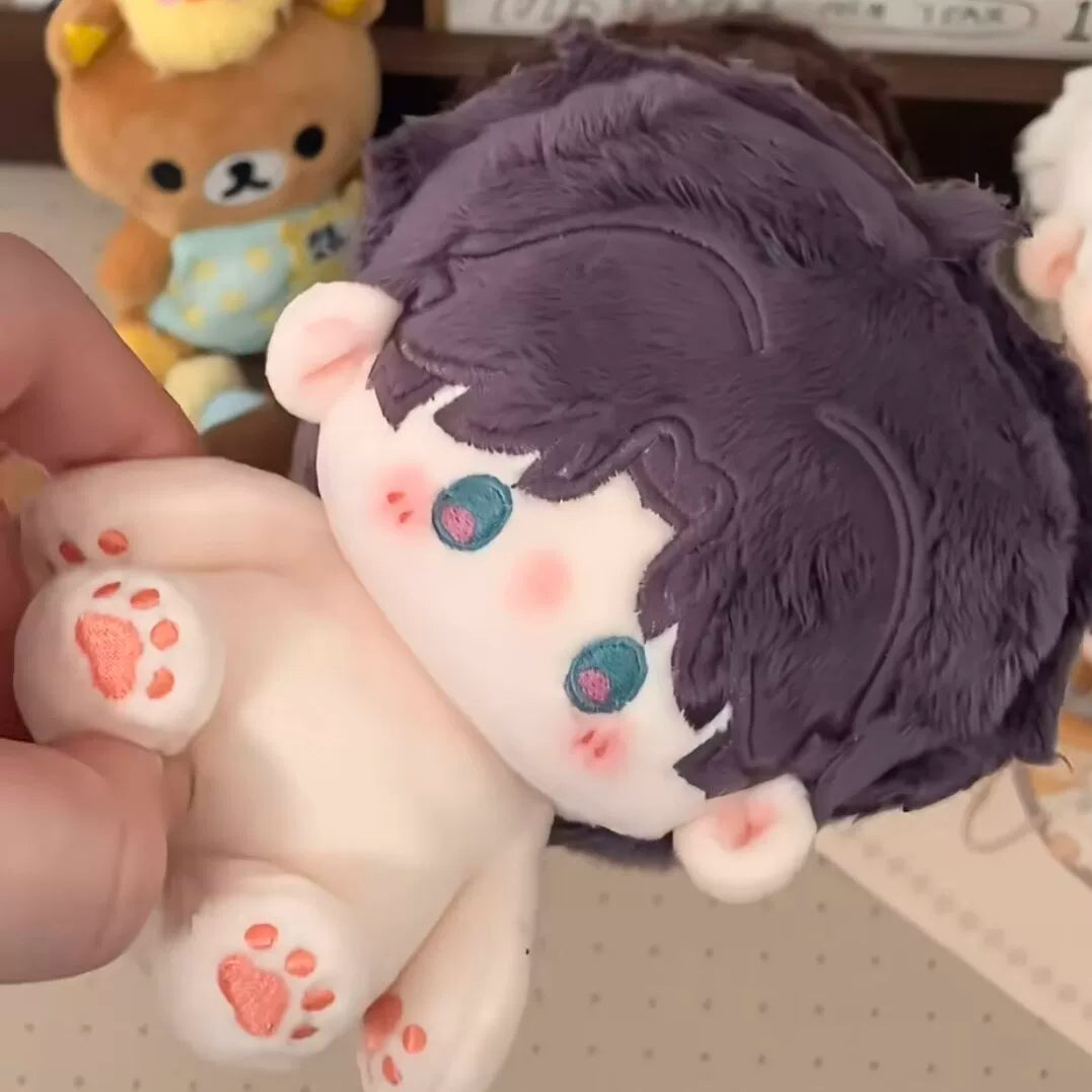 Love and Deepspace Normal-Body plush doll purple hair lying down