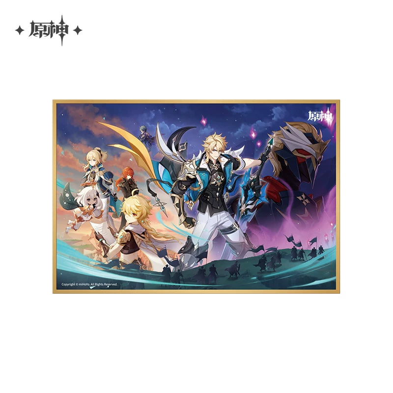 Official Genshin Impact Varka Windward Traveler Acrylic Charm & Shikishi Collection