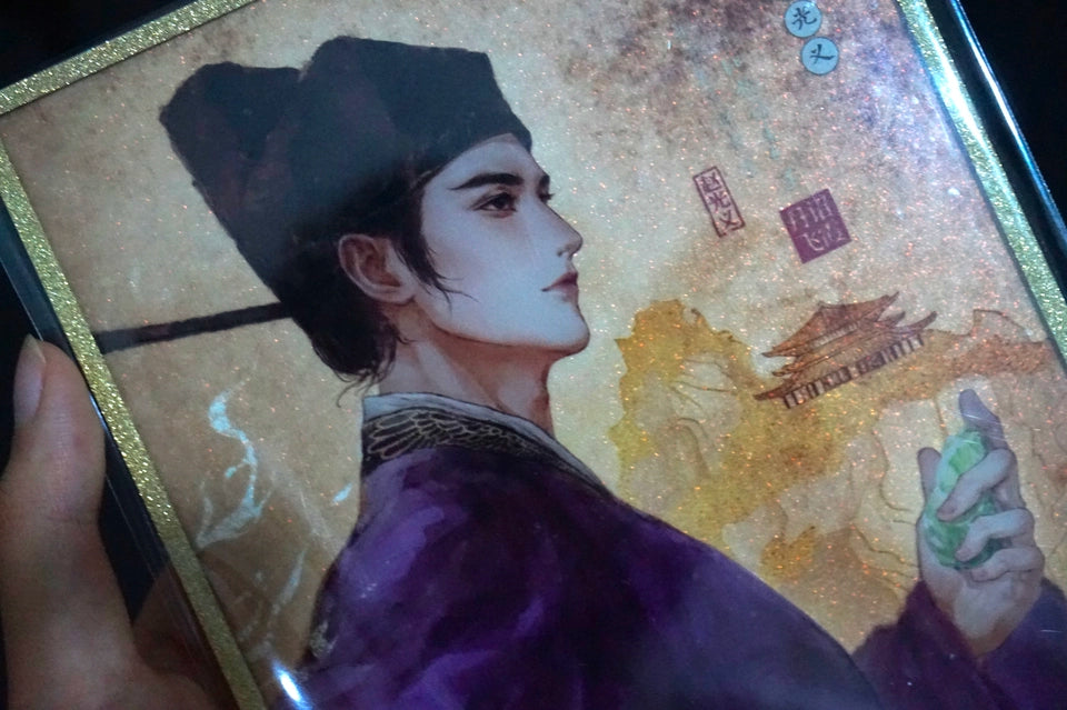 Where Winds Meet Fan-Made Zhao Guangyi Shikishi and Magnet