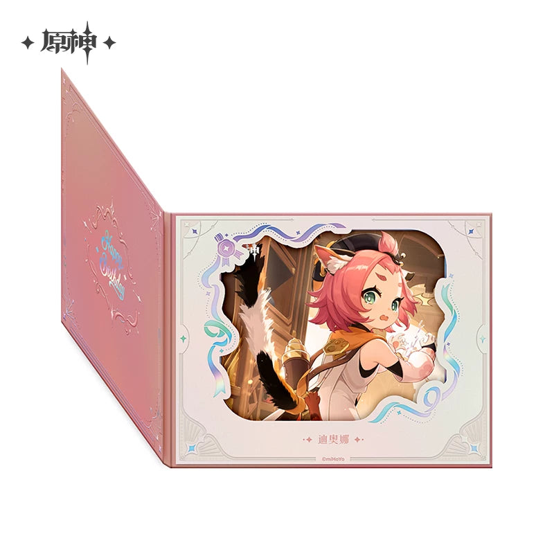 Official Genshin Impact Fated Day 2025 Fold-Out Window Shikishi