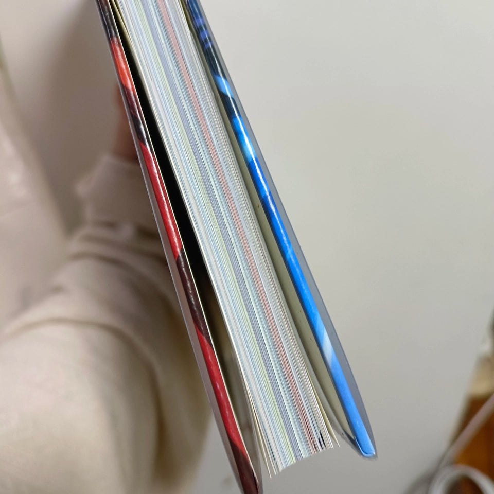 Ne Zha art book set close view of colorful page edges