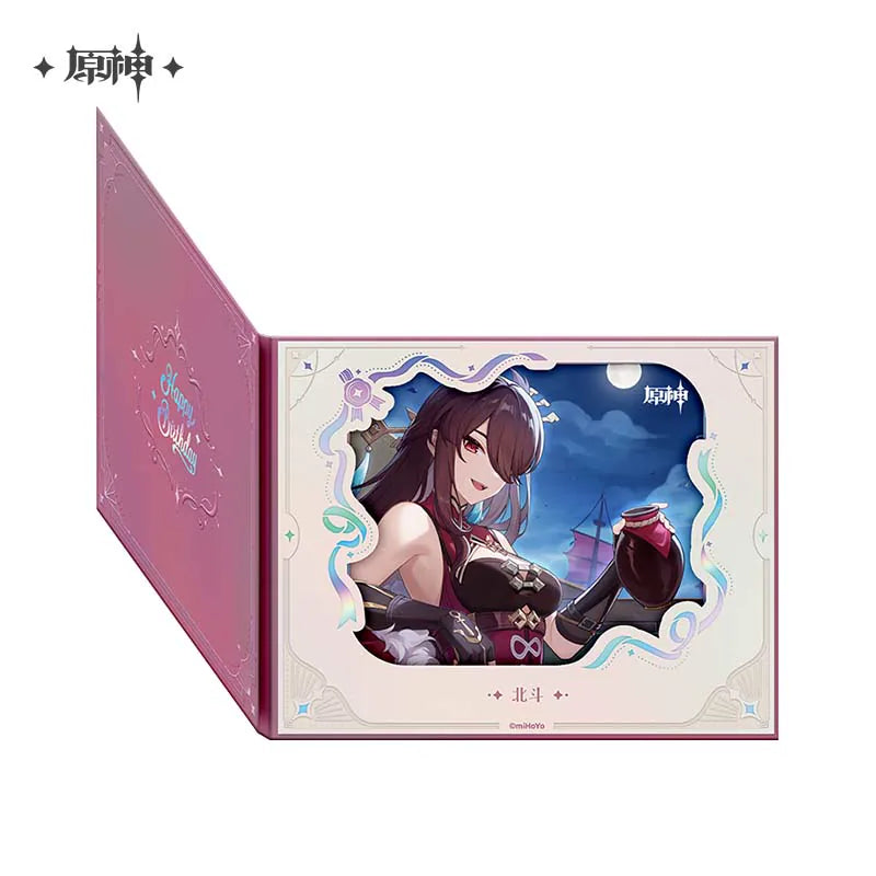 Official Genshin Impact Fated Day 2025 Fold-Out Window Shikishi