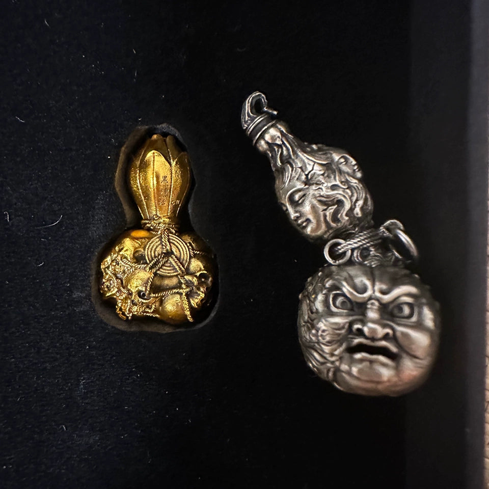 Official Black Myth: Wukong Five Ghosts Gourd Mini Incense Holder - Imitation Gilded Finish