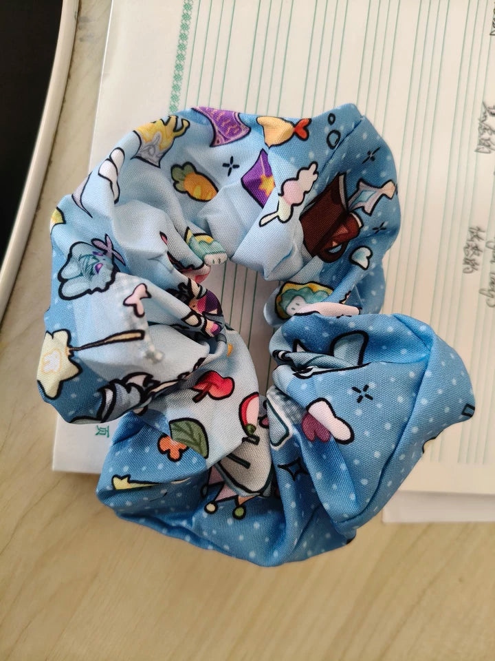 Genshin Impact Fan-Made Character Hair Scrunchie Collection