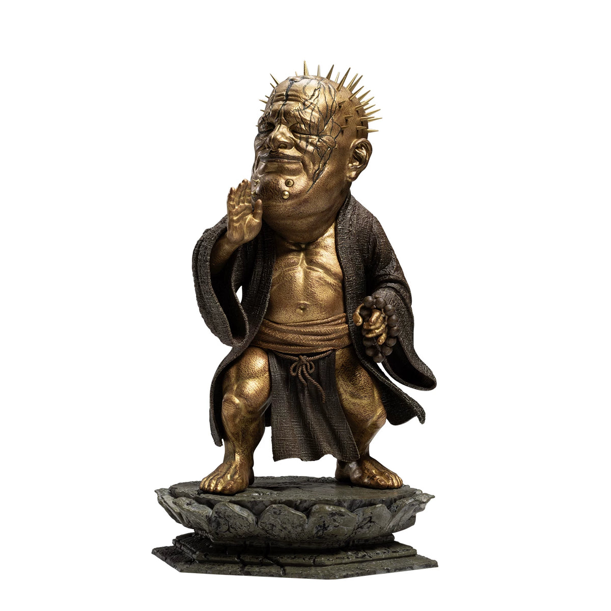 Black Myth: Wukong Elder Jinchi 1/12 scale collectible figure front view on lotus base, white background