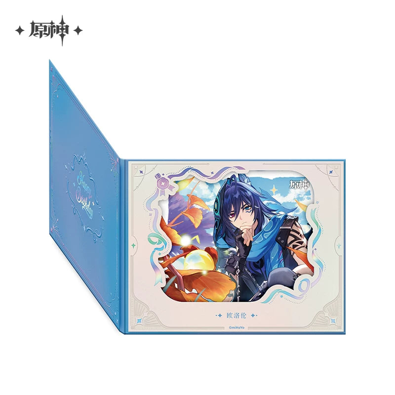 Official Genshin Impact Fated Day Character Fold-Out Window Shikishi