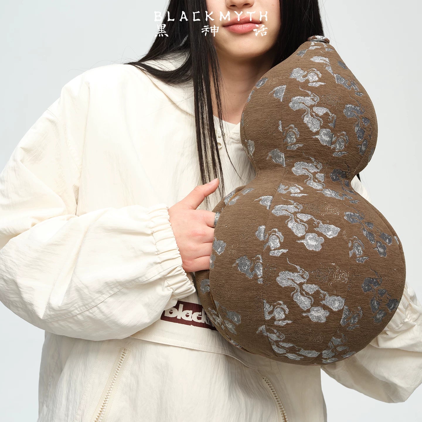Black Myth: Wukong Medicine Gourd Throw Pillow - Jacquard Craft Office Home Stress Relief Comfort Pillow Keychain