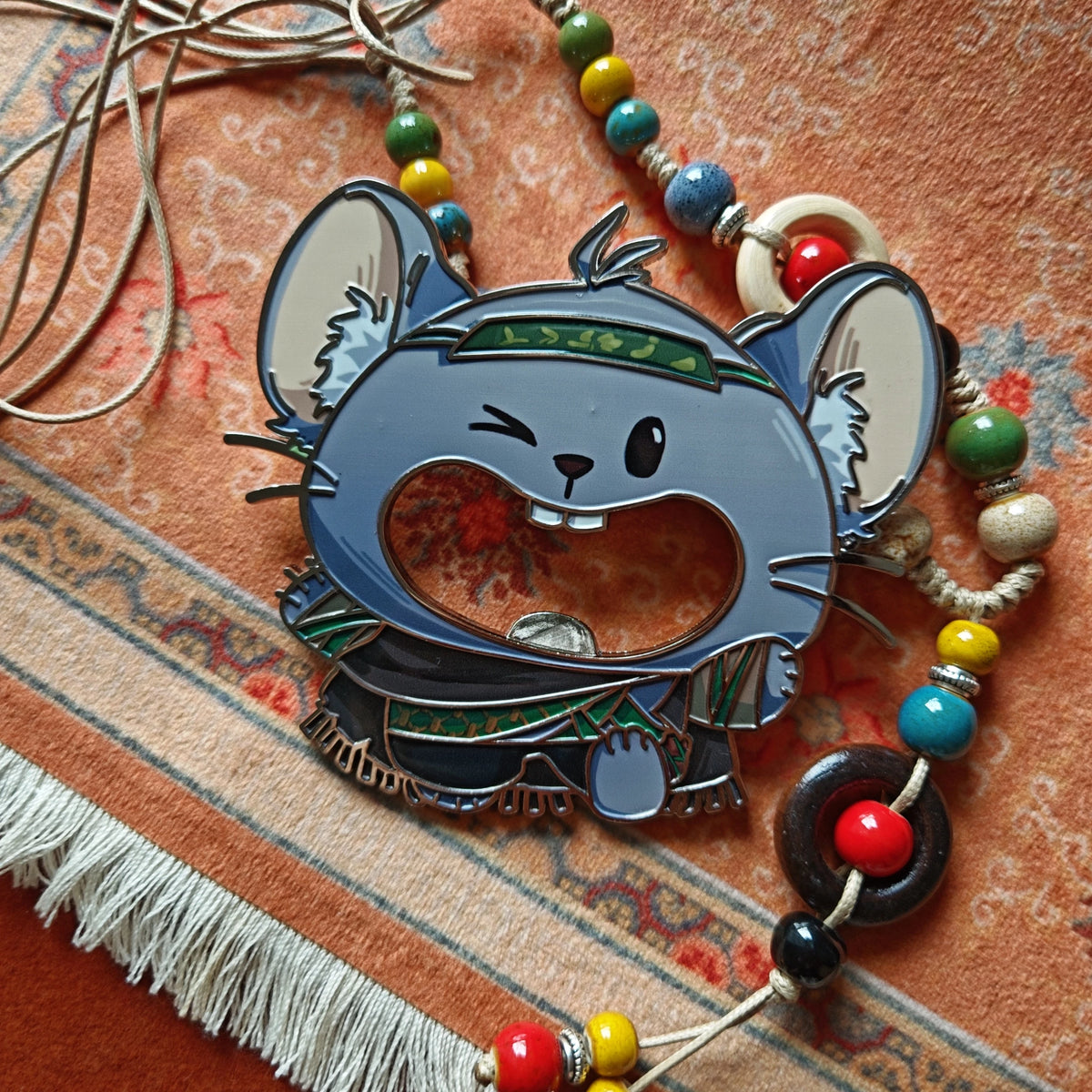Where Winds Meet Fan-Made Jiuliu Mouse Bottle Opener Magnet
