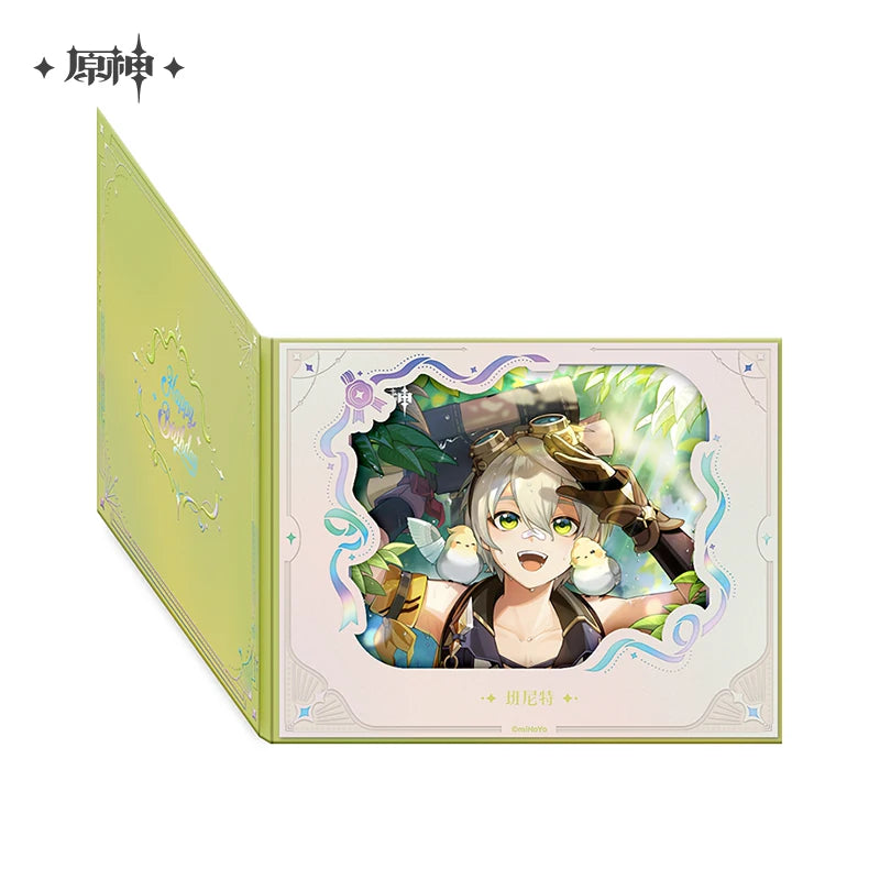 Official Genshin Impact Fated Day 2025 Fold-Out Window Shikishi