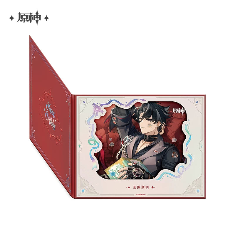 Official Genshin Impact Fated Day Character Fold-Out Window Shikishi