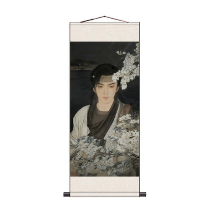 Myth of Empires: Jiang Yan, Zhao Guangyi, Jin Zhongyuan, Mobile Game Fan Merchandise, Silk Scroll Painting, Large Size Customization