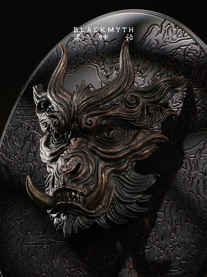 Black Myth: Wukong Bronze Monkey Mask half-scale collectible fangs and detail close-up