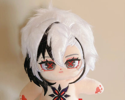Genshin Impact Fan-Made Arlecchino 20 cm Cotton Plush Doll with Skeleton