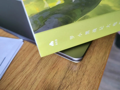 The Legend of Hei movie art setting book open beside a phone on a wooden table
