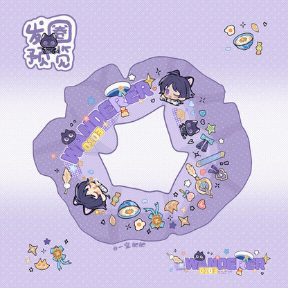 Genshin Impact Fan-Made Character Hair Scrunchie Collection