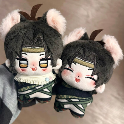 Where Winds Meet Jiuliu Mouse duo plush dolls with mouse ears, open and closed eyes