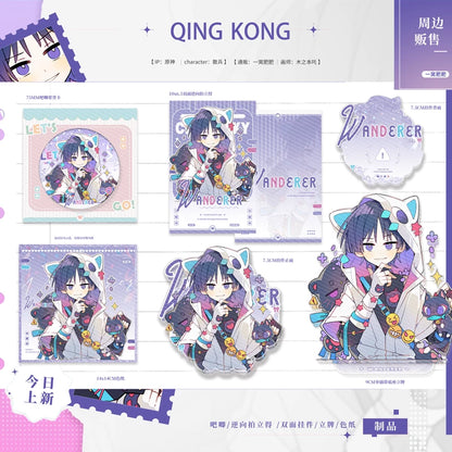 Genshin Impact Fan-Made Chibi Acrylic Stand & Art Card Collection