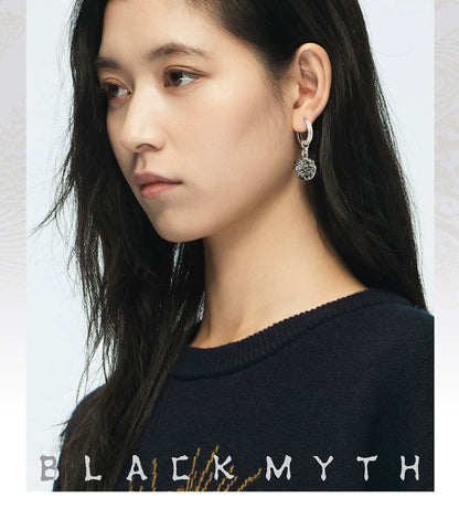 Official Black Myth: Wukong Da Xi Silver-Tone Drop Earrings with 925 Sterling Silver Posts