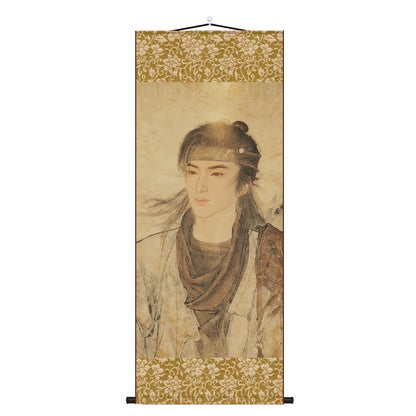 Myth of Empires: Jiang Yan, Zhao Guangyi, Jin Zhongyuan, Mobile Game Fan Merchandise, Silk Scroll Painting, Large Size Customization