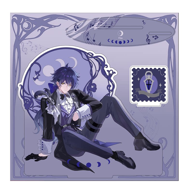 Genshin Impact Fan-Made Moonlit Melody Acrylic Stand & NFC Disc Collection