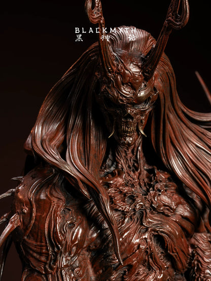 Black Myth: Wukong Yaksha King 1/6 bronze collectible statue upper body and horns close-up
