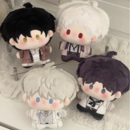 Love and Deepspace Birthday plush charms three dolls sitting together